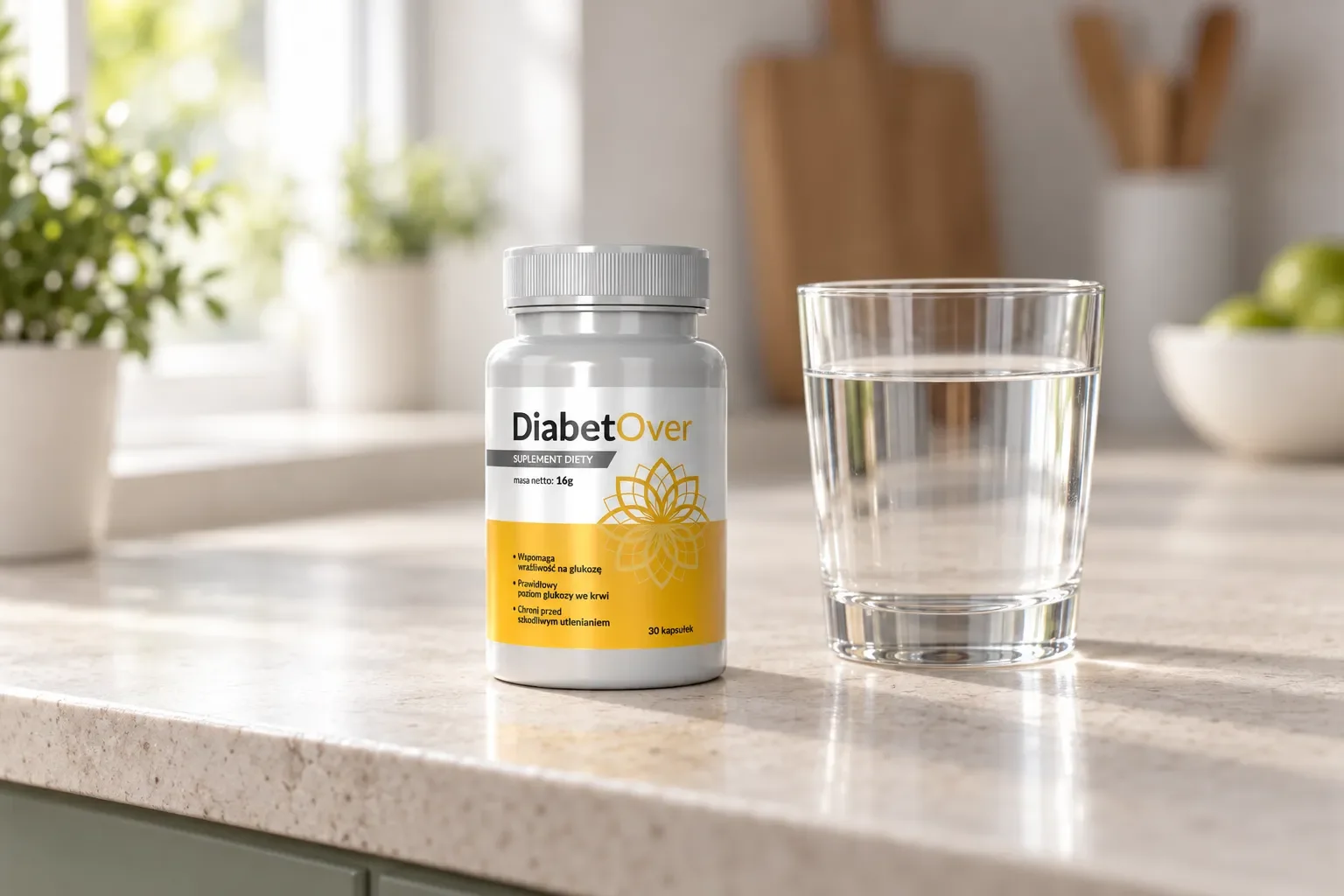 DiabetOver — opakowanie na co dzień
